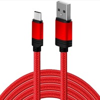 Schitec Durable Trenzado 3A Tipo C Cable Fast Sync Data Cable de carga USB