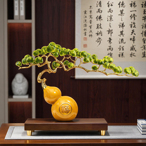 Adorno de Árbol de la Fortuna en Forma de Calabaza, Metal Dorado, Decoración de Riqueza y Prosperidad, para Sala de Estar, Entrada, Regalo para Casa Nueva - Product Image 4