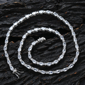 Chaîne Tennis Mix & Match Couleurs, Bijoux Hip Hop en Cuivre et Zirconium, Collier Tennis Mix & Match pour Femme, Mode Tanjing - Product Image 1