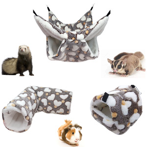 Cute Plush Cotton <strong>Hamster</strong> <strong>Hammock</strong> and Pet Cage House Small Animal Supplies for Guinea Pig Ferret Nesting - Product Image 6