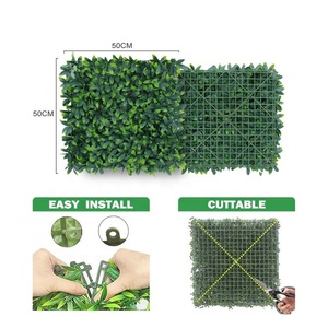 Pannelli per Recinzione Privacy con Foglie di Tè 50*50cm per Interni ed Esterni, Parete di Erba Artificiale in Plastica Resistente ai Raggi UV di Alta Qualità - Product Image 5