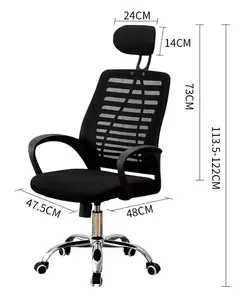 Comfortable Cheap Wholesale Office Furniture Office Chairs With Wheels Mesh Chair Back Fabric Office Chair