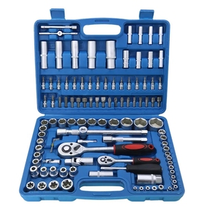 Juego <span class=keywords><strong>de</strong></span> Llaves <span class=keywords><strong>de</strong></span> Trinquete Multifunción <span class=keywords><strong>de</strong></span> 108 Piezas, 1/4", 3/8", 1/2", Acero Cr-V, Kit <span class=keywords><strong>de</strong></span> <span class=keywords><strong>Herramientas</strong></span> Combinadas para Reparación <span class=keywords><strong>de</strong></span> Automóviles con <span class=keywords><strong>Caja</strong></span> <span class=keywords><strong>de</strong></span> <span class=keywords><strong>Herramientas</strong></span> - Product Image 3