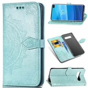 Funda de Teléfono de Cuero PU al por Mayor de Fábrica para Xiaomi Poco F6, Funda Tipo Cartera con Diseño de Mandala y Correa para iPhone 14 - Product Image 1