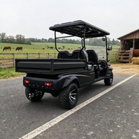 Carrito de Golf Eléctrico Personalizado de Buena Calidad, Homologado para Circular por la Calle, con 4 Asientos y Caja de Carga con Plataforma Abatible