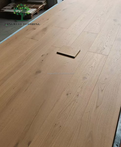 Parquet en chêne massif artisanal populaire, à larges lames 220/240/260 mm, style vintage, brossé profond, finition huile cirée, pour villa - Product Image 3