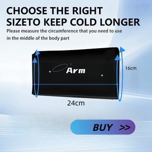 Maßgefertigtes Heiß-Kalt-Therapiepack Flexibles Eispack Kältetherapie Kompressions-Gel-Eisbeutel für Arm Knie Wade Ellbogen Verletzungen - Product Image 2
