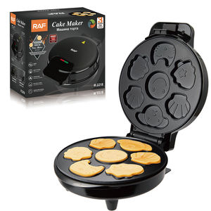 RAF Multi Cute Shape Electric Non Stick Cute Animal Shaped 1000W Multifunctional Egg Breakfast Waffle <strong>Cake</strong> <strong>Maker</strong> - Product Image 1