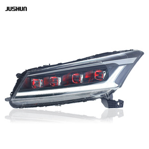 Ensemble de phares Jushun pour Honda Accord 8e génération 2008-2013, projecteur LED, feux de jour, clignotants séquentiels - Product Image 3