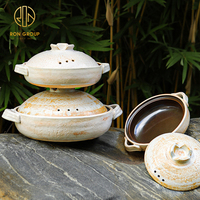 Ensemble de marmites de cuisson rondes à haute température, en céramique, casserole, pot à soupe en argile, vente en gros, Offre Spéciale