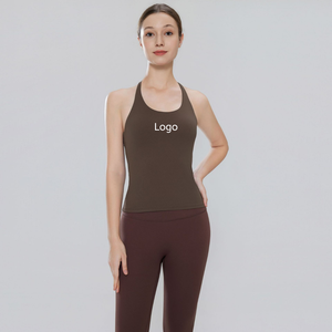 Brassière de sport grande taille à maintien élevé, avec soutien triangulaire pour le dos et absorption des chocs, style débardeur de yoga, pour le sport - Product Image 1