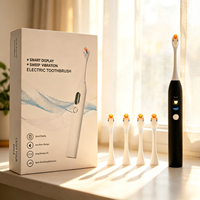 Produit intelligent pour la maison, brosse à dents vibrante automatique, kit de blanchiment des dents, brosse à dents électrique portable avec écran LCD