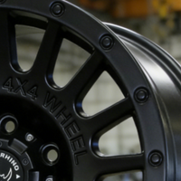 17X8,5 Neue Aluminiumlegierung Räder Matt Schwarz Mehrspeichen-Gussfelgen für Verschiedene Modelle - 3 Jahre Garantie