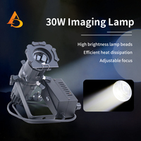 AICPOSE - Nuevo Producto Personalizado, Mini Luz de Imagen de 30 W, 2 Canales, Foco LED con Zoom, Luz de Escenario