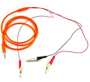 Câble audio 3,5 mm mâle stéréo pour téléphone vers pinces crocodiles - Product Image 4