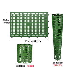 Couverture de <span class=keywords><strong>protection</strong></span> pour tronc d'arbre en plastique, réglable et modulable, pour jeunes arbres et plantes, outil de jardinage - Product Image 2