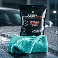 Serviette de séchage en microfibre premium pour lavage de voiture, tissu épais et doux pour le detailing automobile, chiffon de nettoyage sans peluches pour l'entretien de la peinture des véhicules