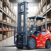Forklift Listrik Liftron CPD30 untuk Transportasi Logistik Dalam Ruangan dan Operasi Penanganan Material Harian
