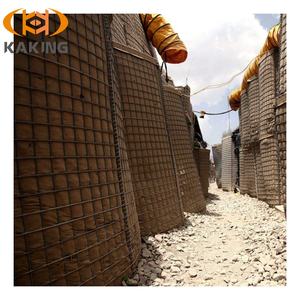 Maßgefertigte Stapelbare Quadratische Gabionenwand Hochwasserschutz Stark Verzinkter Eisendraht Explosionsschutz-Sandnetzbarriere Geschweißt - Product Image 5
