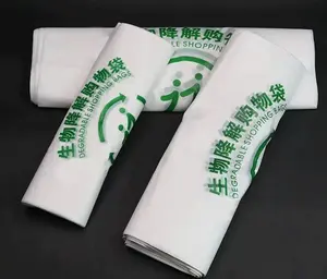 Factory Direct Biodegradable White Shopping PLA Plastic Bag