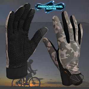 Usine anti-dérapant Gel Pad respirant RPET matériel gants de cyclisme pour VTT route sport OEM Service pour les cavaliers - Product Image 2
