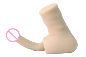 Dildo Grande de Diseño Innovador, Vagina de Bolsillo Hermafrodita, Masturbador Anal para Hombres, Juguete Sexual - Product Image 3