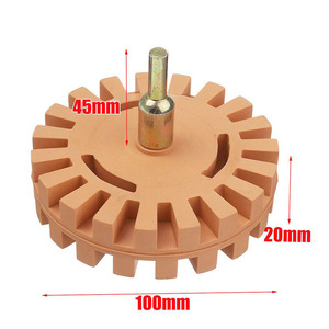 Roda de borracha para remoção de fita pneumática de 4 polegadas, ferramenta de polimento e disco de moagem, decalque para pintura de carro - Product Image 2