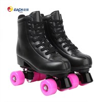 Patins à roulettes en gros EACH, patins à roulettes quad lumineux, personnalisation, location, chaussures de patinage en PU pour adultes, femmes, filles