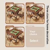Table de Mahjong Pliante Moderne Très Vendue pour Jeux de Cartes, Échecs, Repas - Design Compact et Portable Écologique pour le Divertissement
