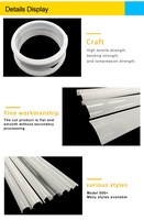 Extrusion linéaire Led lumière PC PVC diffuseur Led lumière couvercle en plastique