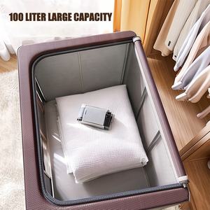 Caja <span class=keywords><strong>de</strong></span> Almacenamiento <span class=keywords><strong>de</strong></span> Ropa <span class=keywords><strong>de</strong></span> Cama Plegable <span class=keywords><strong>de</strong></span> Gran Capacidad Personalizada al por Mayor con Marco <span class=keywords><strong>de</strong></span> Acero Apilable - Product Image 2