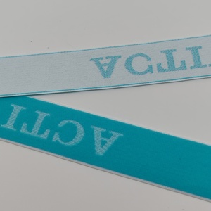 Bande de sangle élastique tissée de vente d'usine en blanc noir et couleur multi-taille pour vêtements bande élastique en polyester en nylon durable - Product Image 5