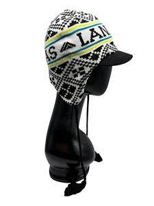 Bonnet en tricot jacquard 100% acrylique fabriqué à Taïwan pour adultes, utilisation en ski, impression d'étiquette tissée en gros - Product Image 3