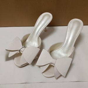 Chaussures à talons hauts pour femmes, style féerique sexy, à bout ouvert, à enfiler, couleur unie, avec nœud, talon fin, pour l'été et le printemps - Product Image 3