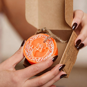 OEM Pink Grapefruit Handmade Loofah Bath Body <b>Soap</b> Bar Gentle Exfoliatio Hydration & Nourishment Suitable for All Skin Types - Product Image 6