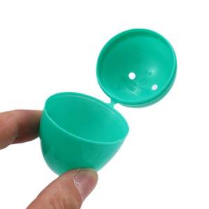 Nioriginal orijinal fabrika boş renkli parlak plastik doldurulabilir paskalya yumurtaları sürpriz hediye şeker ambalaj yumurta parti Favor malzemeleri - Product Image 4
