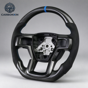 Volante Deportivo de Carreras de Fibra de Carbono Real Personalizado para Ford F150 Raptor Ranger Everest 2015 2016 2017 2018 2020 2021 2023 - Product Image 5