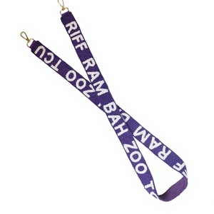Sangle en toile Riff Ram Zoo Tcu Bah, accessoire de sac pratique et tendance avec texte en relief - Product Image 1