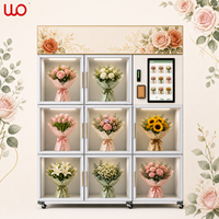 Distributeur automatique de fleurs fraîches réfrigérées intelligent, directement de l'usine, pour la vente au détail en libre-service 24h/24