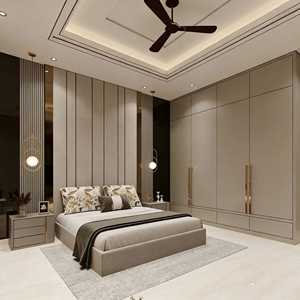 Armoire en bois massif BALOM, fabrication directe d'usine, façade mate et poignées en laiton, design minimaliste, meubles de chambre à coucher - Product Image 1