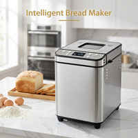 Mesin Pembuat Roti Otomatis Honeyice Electric 2.5LB SC-3209 Kapasitas Besar Stainless Steel Rumah Tangga 25 Program Panggang Digital