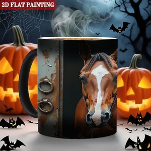 Frosted Black <b>Ceramic</b> <b>Mug</b> 11oz Heat Activated Color Changing Drinking Cup - Product Image 6