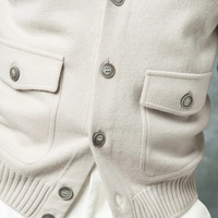 Nouveau design d'usine OEM/ODM – Cardigan décontracté en coton et cachemire pour homme