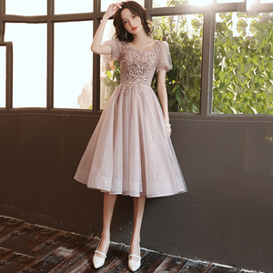 <span class=keywords><strong>Petite</strong></span> <span class=keywords><strong>robe</strong></span> de soirée pour femme, élégante, pour <span class=keywords><strong>demoiselle</strong></span> <span class=keywords><strong>d</strong></span>'<span class=keywords><strong>honneur</strong></span>, mondaine, anniversaire, animatrice, style quotidien, réunion annuelle - Product Image 2