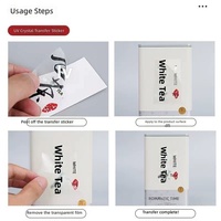 Étiquettes en métal cristallin avec logo personnalisé, autocollants de transfert, estampage adhésif, étiquetage personnalisé, forme irrégulière pour l'emballage de cadeaux artisanaux