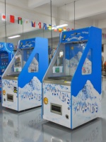 Machine à poussoir à pièces Avalanche avec logo imprimé numériquement, fonctionnement à pièces, en métal, pour jeux d'arcade et d'amusement, avec changeur de billets