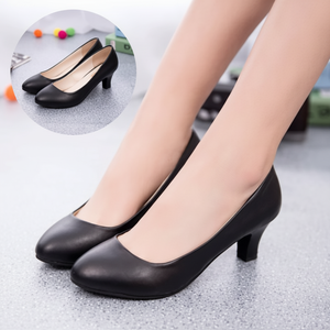 DS0019 5cm tacco pump in pelle - Product Image 1