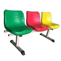 Chaise de tribune mobile pour stade de football extérieur, siège creux en plastique HDPE pour terrain de soccer avec sac