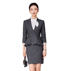 Professional Women's Suit Set Long Sleeve Polyester Workwear Fall 2025 Comfortable Uniforms For Office Hotel Beauty Salon - Product Image 5