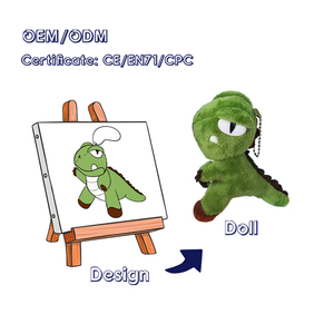 Llavero de Peluche Personalizado con Forma de Animal, Llavero Promocional Personalizado, Juguete de Peluche de Animal Adorable - Product Image 1